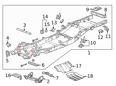 Frame & Components for 2017 GMC Sierra 2500 HD #0