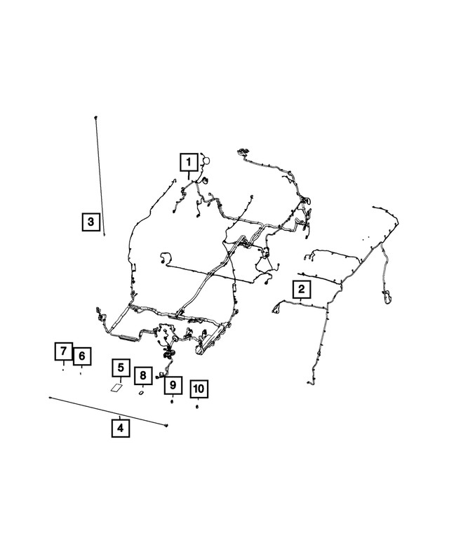 68367352AB - : Body Left Wiring for Mopar Image