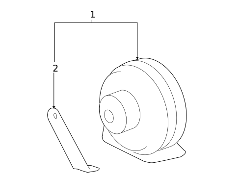Horn for 2013 Cadillac Escalade #0