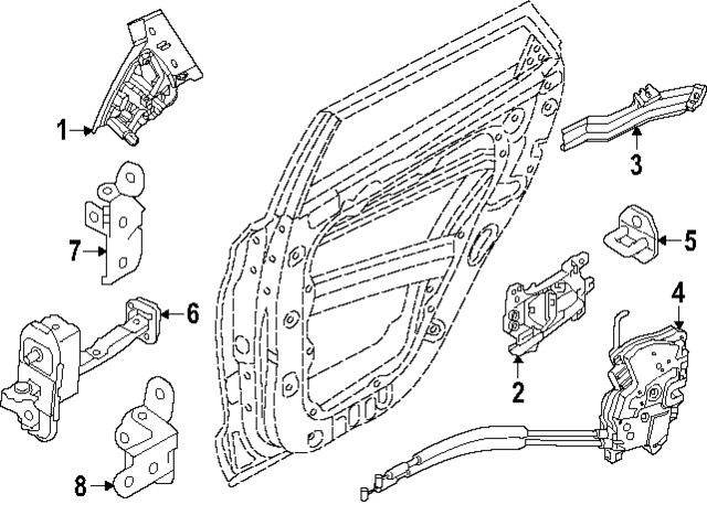 83610GG010RBQ - : Interior Door Handle for Kia Image