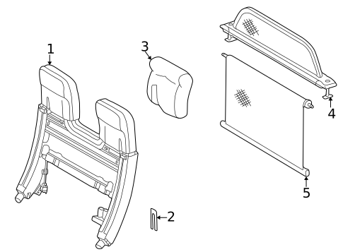 Roll Bar & Headrest Assembly for 2000 Mercedes-Benz CLK430 #0