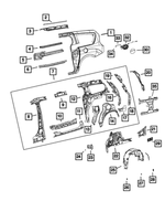 68477021AC - Body Sheet Metal Except Doors: Body Side Aperture Outer Panel, Left for Mopar Image