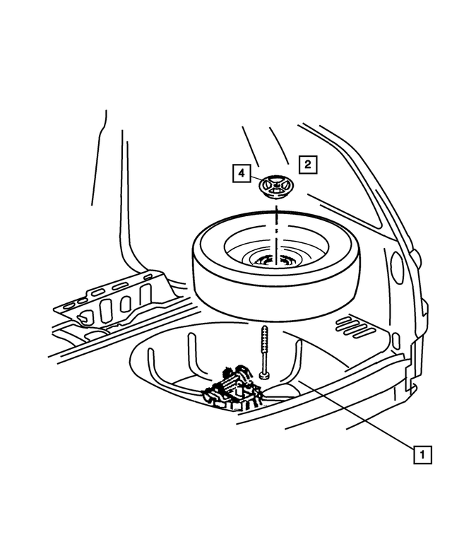 52059169AB - Wheels, Covers and Jacks: J Bolt for Mopar Image
