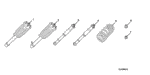 90361SJA000 - Accessory Components: NUT, SELF-LOCK (10MM) (NYLON) for Acura Image