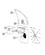 1WA84LT5AB - : Lock Knob Grommet, Right for Mopar Image