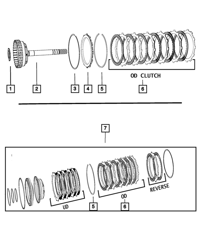 4799760 - 66RFE; 6-Speed; Automatic Transmission: Transmission Snap Ring for Mopar Image image