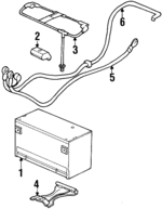 2SX1371 - Electrical: ACDelcoâ„¢ Positive Cable for GM Image