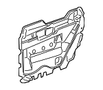 20959638 - Body: Water Deflector for Cadillac: Escalade, Escalade EXT | Chevrolet: Avalanche, Silverado 1500, Silverado 2500 HD, Silverado 3500 HD | GMC: Sierra 1500, Sierra 2500 HD, Sierra 3500 HD Image