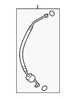 9571057L00 - HVAC: Front Suction Hose for Suzuki Image