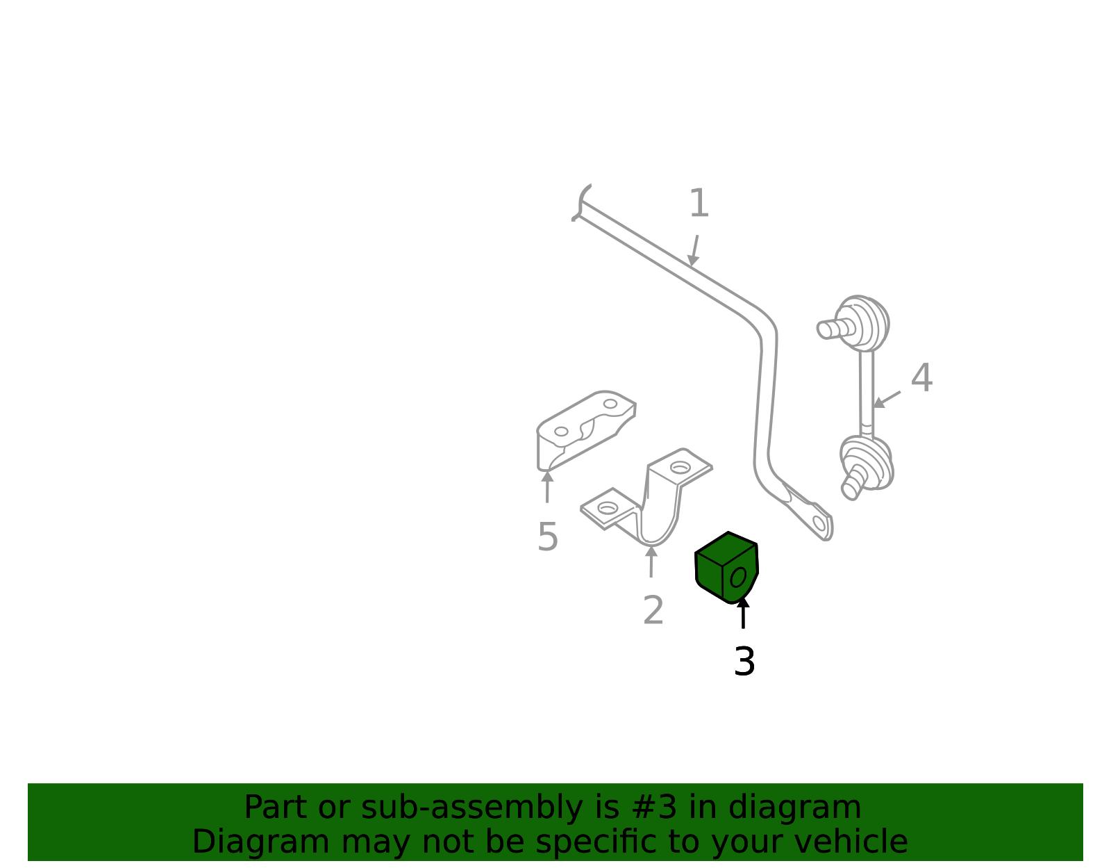 2009-2014 Nissan Stabilizer Bar Bushing 56243-ZY80A | OEM Parts Online