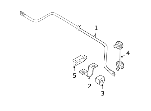 Stabilizer Bar & Components for 2010 Nissan Maxima #0
