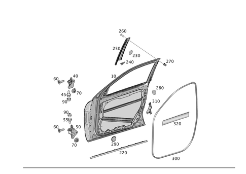 Driver Door for 2018 Mercedes-Benz GLS450 #0