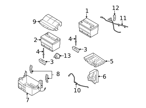 Battery & Related Components for 2013 Ford E-150 #0