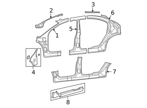 Hinge Pillar for 1999 Chrysler Concorde #0