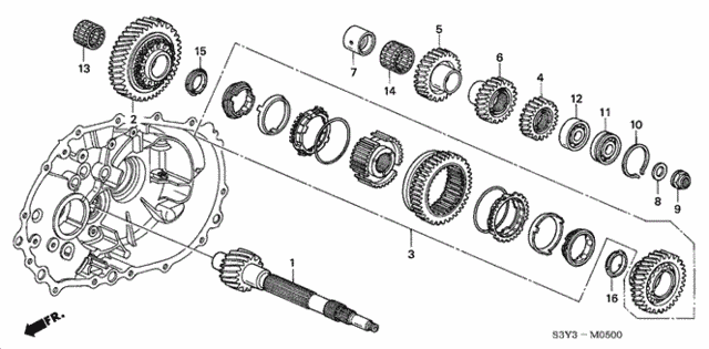 Countershaft for 2000 Honda Insight #0