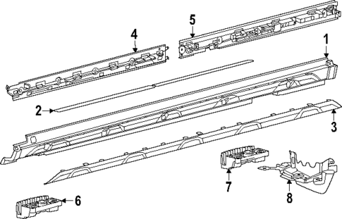 Exterior Trim - Pillars for 2024 Porsche Macan #1