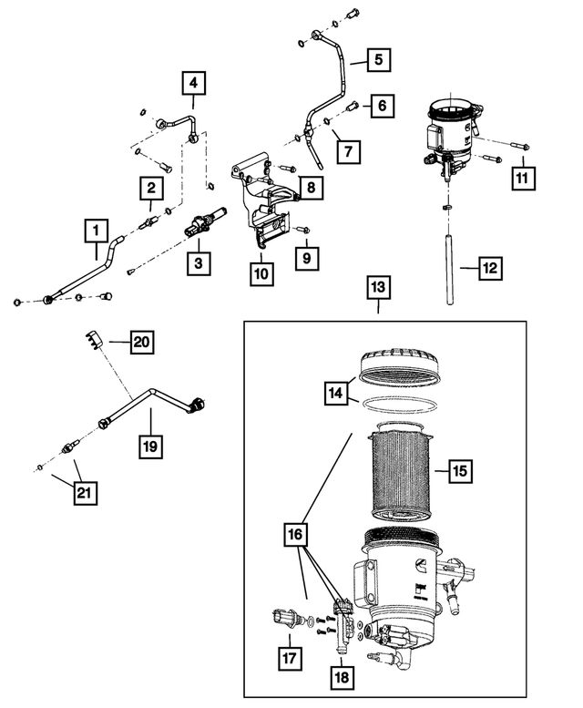 68067098AA - Fuel: Fuel Tube for Mopar Image