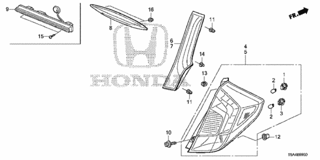 Taillight for 2016 Honda Fit #0