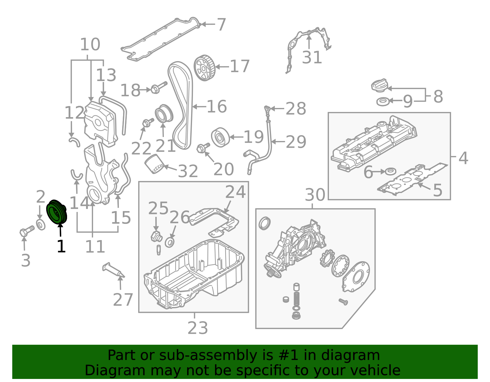 2004-2011 Kia Damper Pulley 23124-23772 | OEM Parts Online