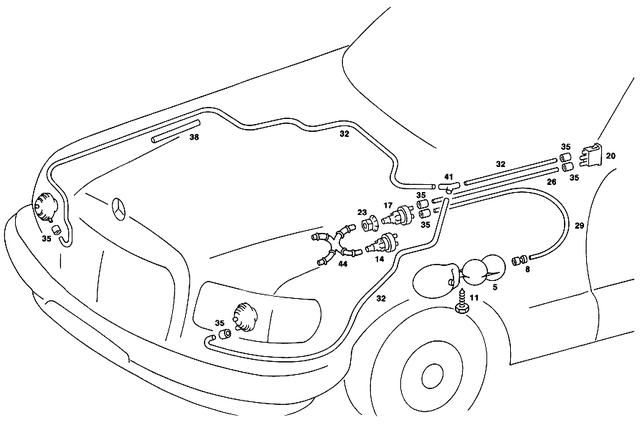 19978652 - : Hose for Mercedes-Benz Image
