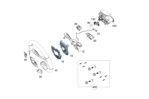 Steering Wheel and Steering Wheel Lock for 2010 Mercedes-Benz C350 #0