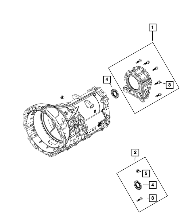 68583896AA - Transmission: Transfer Case Adapter for Jeep: Grand Cherokee, Grand Cherokee WK Image