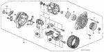31114P01014 - Engine: BEARING, FR. GENERATOR for Honda Image