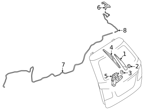 Wiper & Washer Components for 2013 Mercedes-Benz E350 #4