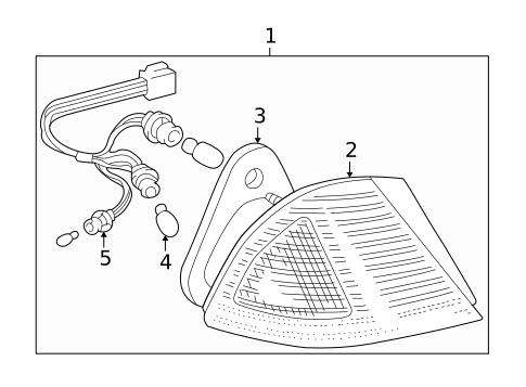 Combination Lamps for 2001 Toyota Avalon #0
