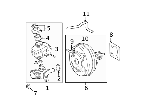Master Cylinder - Components On Dash Panel for 2013 Lexus IS250 #0