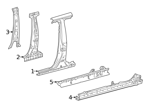 Center Pillar & Rocker for 2022 Toyota Corolla #1