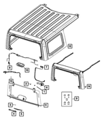 55154587 - Electrical: Nozzle Mounting Nut for Mopar Image