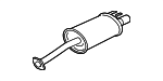 18307SVBA03 - Exhaust: Muffler for Honda: Civic Image