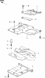 24431551010 - : Plate, Gearshift Guide (Lower) for Honda Image