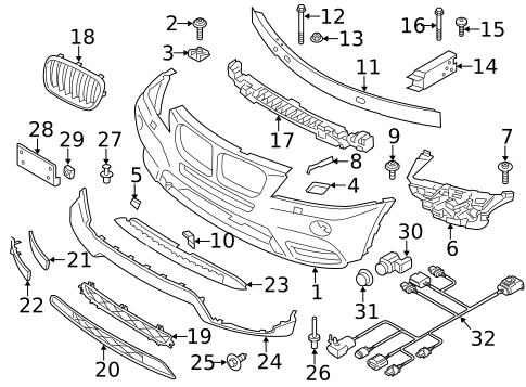 Bumper & Components - Front for 2012 BMW X3 #0