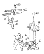 4668267 - NVG Manual Transaxle 5 Speed: Gearshift Knob for Mopar Image