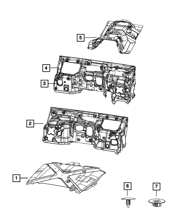 68338782AD - Interior Trim: Floor Insulation for Mopar Image