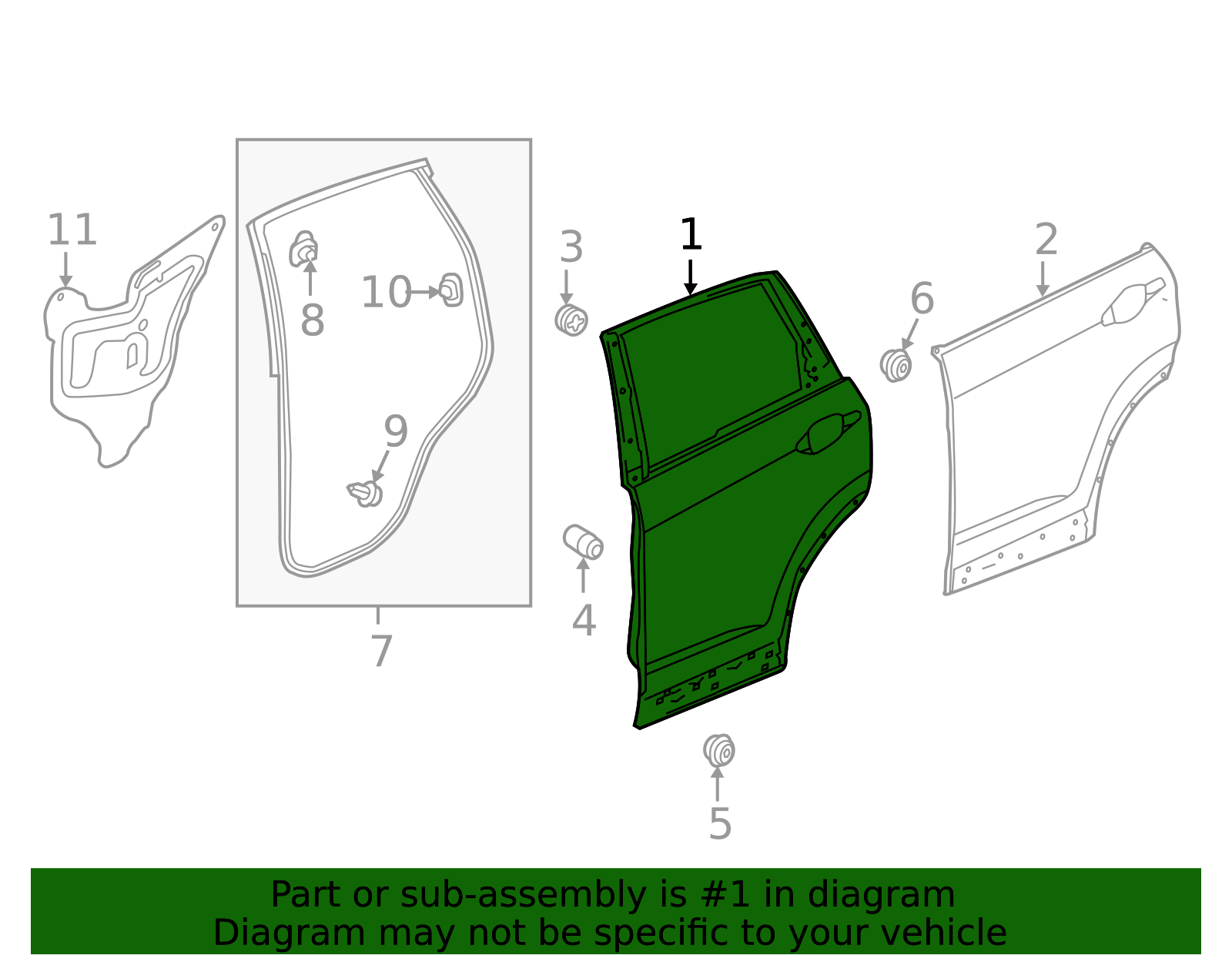 67510-T0J-X90ZZ - Door Shell 2012-2016 Honda CR-V | Honda Parts Online