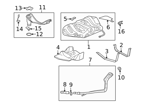 Fuel System Components for 2004 Saturn Ion #1