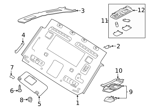 Interior Trim - Cab for 2018 Nissan TITAN XD #5
