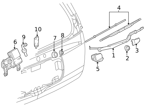 Wipers for 2005 Saab 9-7x #1