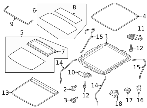 Sunroof for 2020 Volvo S60 #1