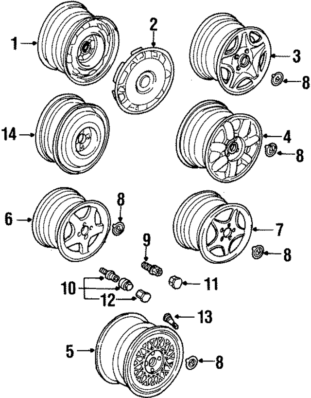 1H0601025T091 - : Wheel, Alloy for Volkswagen Image