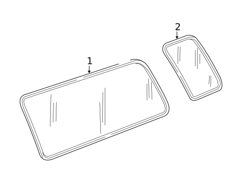 Glass - Side Panel for 2013 Ford E-150 #2