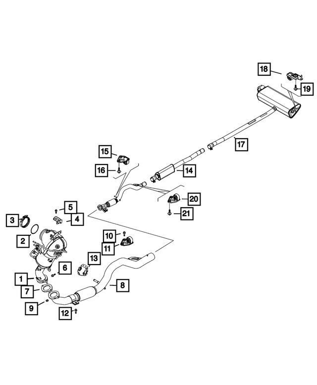 6106995AA - Exhaust: Hex Flange Head Bolt for Mopar Image