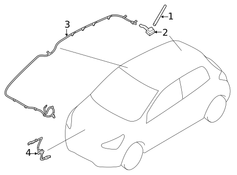 Antenna & Radio for 2020 Mitsubishi Mirage G4 #0
