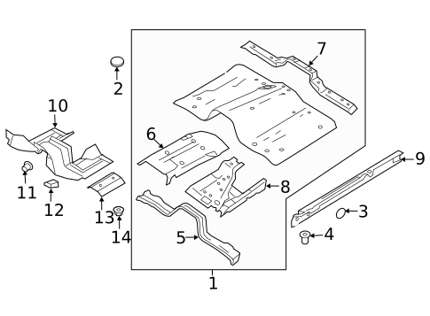 Floor - Cab for 2022 Nissan TITAN #3