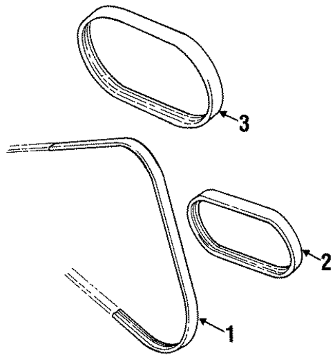 Belts for 1998 Chevrolet Tracker #0