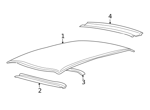 Roof & Components for 2007 Kia Amanti #1