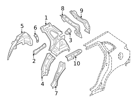 Inner Structure for 2025 Mitsubishi Outlander Sport #0